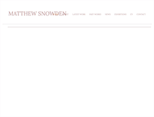 Tablet Screenshot of matthewsnowden.co.uk